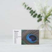 Visite Carte de profil de plume de paon (Debout devant)