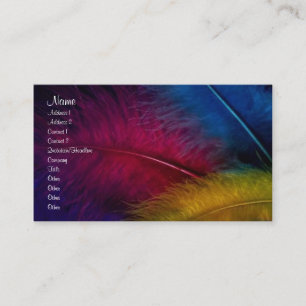 Visite Carte de profil de plumes