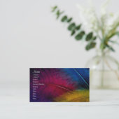 Visite Carte de profil de plumes (Debout devant)