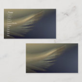 Visite Carte de profil de plumes (Devant / Derrière)