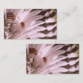 Visite Carte de profil de plumes (Devant / Derrière)