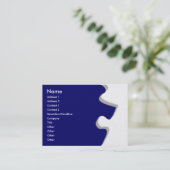 Visite Carte de profil de Puzzle en grès bleu foncé (Debout devant)