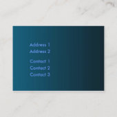 Visite Carte de profil de rideau (Dos)