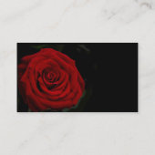 Visite Carte de profil de rose rouge (Dos)