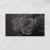 Visite Carte de profil de roses de sépia (Dos)