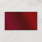 Visite Carte de profil de rouge de cerise (Dos)