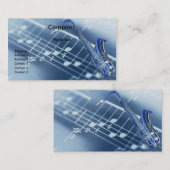 Visite Carte de profil de saxophone (Devant / Derrière)