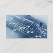 Visite Carte de profil de saxophone (Dos)