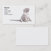 Visite Carte de profil de Shar-pei (Devant / Derrière)