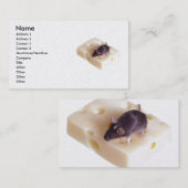 Visite Carte de profil de souris de fromage suisse (Devant / Derrière)