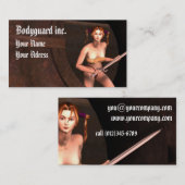 Visite Carte de profil de style imaginaire (Devant / Derrière)
