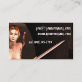 Visite Carte de profil de style imaginaire (Dos)