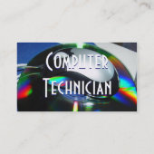 Visite Carte de profil de technicien d'ordinateur (Dos)