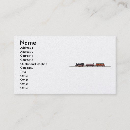 Visite Carte de profil de Tenderlokomotive (Devant)