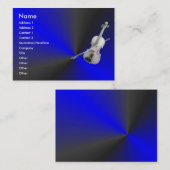 Visite Carte de profil de violon (Devant / Derrière)