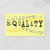 Visite Carte de profil d'égalité (Dos)