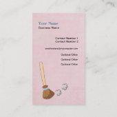 Visite Carte de profil d'entreprise du service de nettoya (Dos)