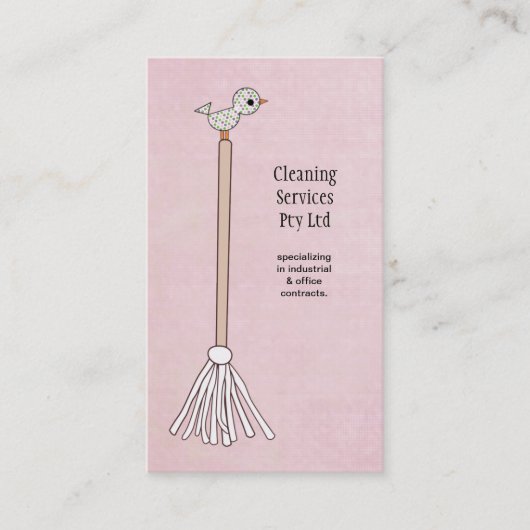 Visite Carte de profil d'entreprise du service de nettoya (Devant)