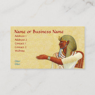 Visite Carte de profil d'entreprise égyptienne Pharaoh An
