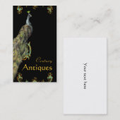 Visite Carte de profil d'entreprise Peacock et Scrolls (Devant / Derrière)