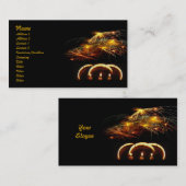 Visite Carte de profil des lumières magiques (Devant / Derrière)