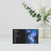 Visite Carte de profil des papillons bleus (Debout devant)