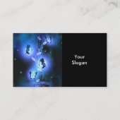 Visite Carte de profil des papillons bleus (Dos)