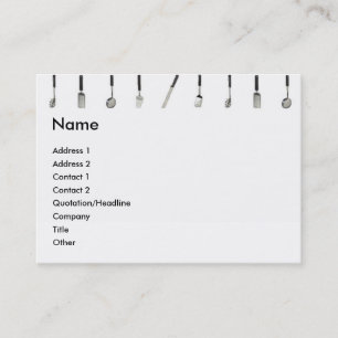 Visite Carte de profil des ustensiles de cuisine