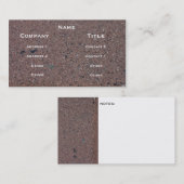 Visite Carte de profil d'image d'asphalte (Devant / Derrière)