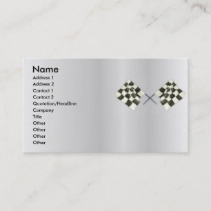 Visite Carte de profil d'indicateur de course