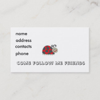 Visite carte de profil d'insecte d'enfants…