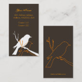 Visite Carte de profil d'oiseau (Devant / Derrière)