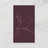 Visite Carte de profil d'oiseau (Bourgogne) (Dos)