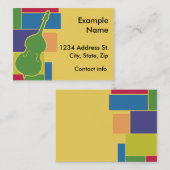 Visite Carte de profil Double Bass Colorblocks (Devant / Derrière)
