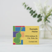 Visite Carte de profil Double Bass Colorblocks (Debout devant)