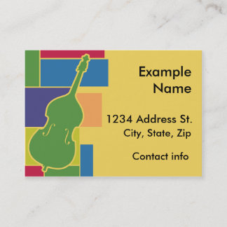Visite Carte de profil Double Bass Colorblocks