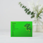 Visite Carte de profil Dragon Vert (Debout devant)