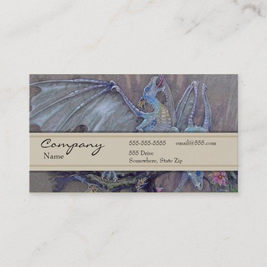 Visite Carte de profil - dragons (Devant)