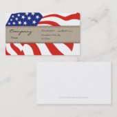 Visite Carte de profil - drapeau décoratif des Etats-Unis (Devant / Derrière)