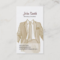 Carte de profil du costume des hommes de dessin