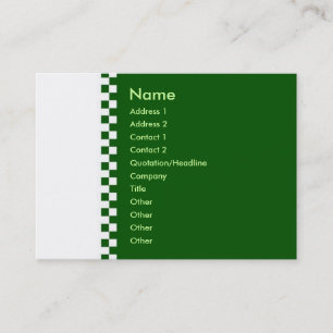 Visite Carte de profil du vérificateur élégant