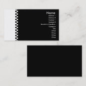 Visite Carte de profil du vérificateur élégant (Devant / Derrière)