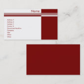 Visite Carte de profil Elegant Stripes (Devant / Derrière)