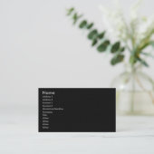 Visite Carte de profil en grès gris foncé clair (Debout devant)