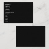 Visite Carte de profil en grès gris foncé clair (Devant / Derrière)