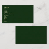 Visite Carte de profil en grès vert clair (Devant / Derrière)