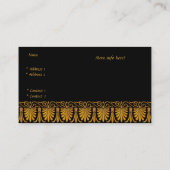 Visite Carte de profil Entreprise Vieux Or (Dos)