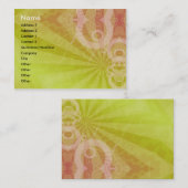 Visite Carte de profil externe (Devant / Derrière)