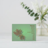 Visite Carte de profil Feuille de l'érable (Debout devant)