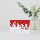 Visite Carte de profil Flamaze à chaud (Debout devant)